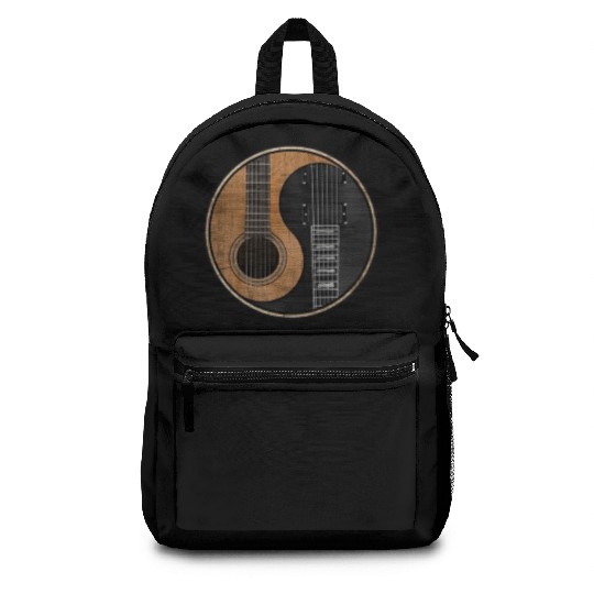 Ying Yang Guitar ArTwork Backpacks