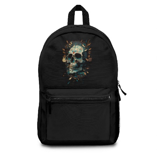 Skull Dia de los Muertos Halloween Tattoo Gift Backpacks