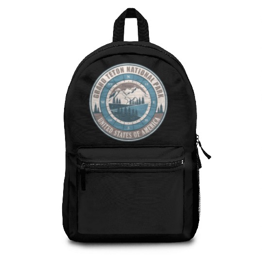 Grand Teton National Park US Vintage Hiking Backpacks