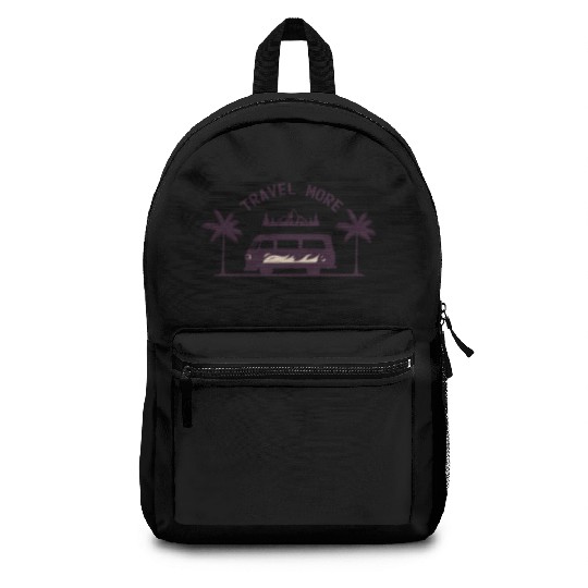 Travel More Vacation Explore Wanderlust Holidays 2 Backpacks