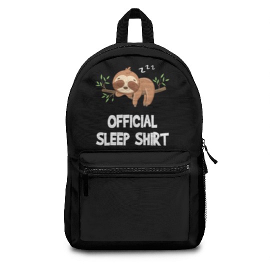 Official Sleep Backpacks Cute Funny Sloth Napping