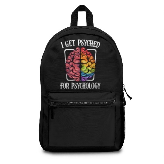 I Get Psyched For Psychology Brain Gift Backpacks