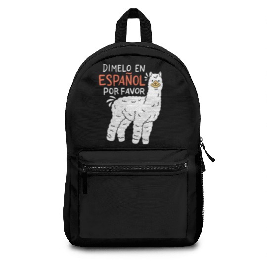 Spanish Teacher Llama Backpacks