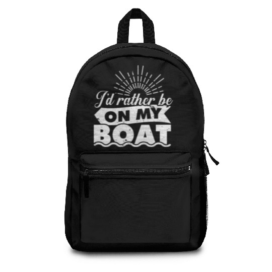 Sailor Angler Captain Yacht Boat Boat Ship Sailing Backpacks