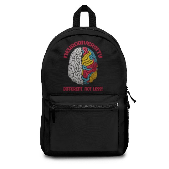 "Different, Not Less" Neurodiversity Backpacks