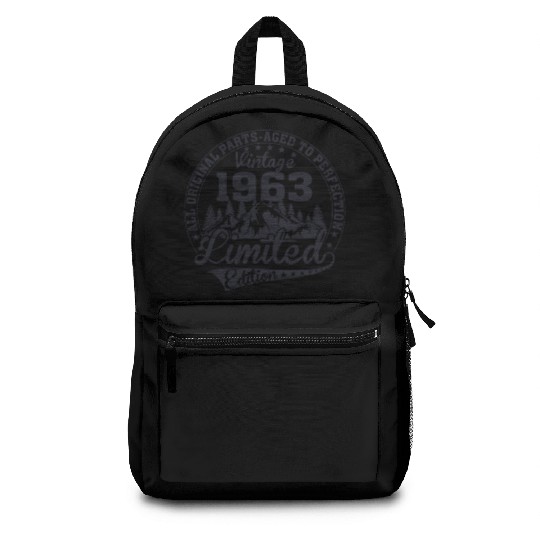 Vintage 1963 Anniversary Retro Vintage Gift Backpacks