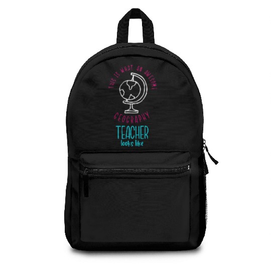 Awesome Geography Teacher School Backpacks