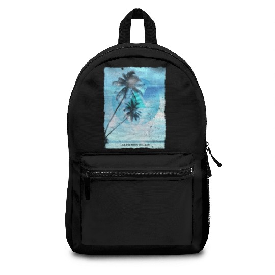 Artistic Jacksonville Florida Palm Tree Vacation Backpacks