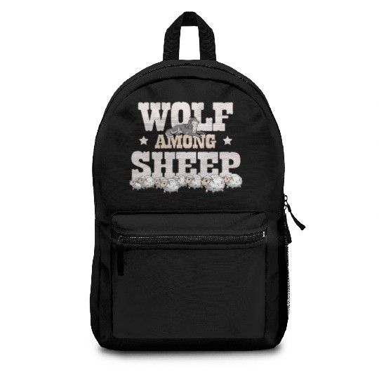 Wolf Among Sheep Wolves Animal Werewolf Wolf Lover Backpacks
