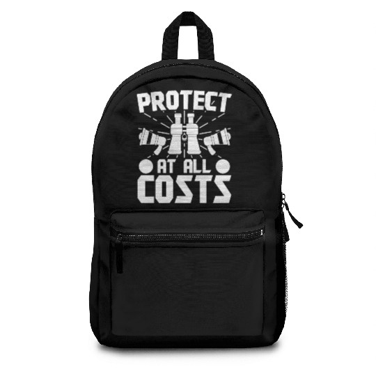 Lifeguard protect at all costs swimming pool guard Backpacks