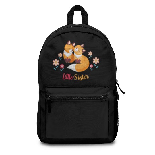 Cute Fox Siblings Gift for Little Sister Backpacks