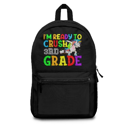 I m Ready To Crush 3rd Grade Unicorn Backpacks