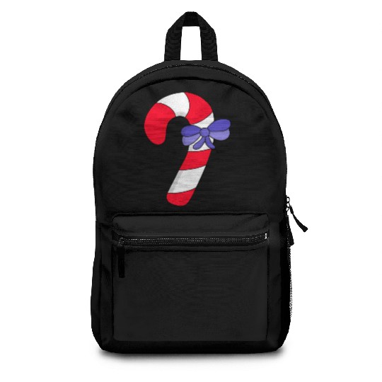 Candy cane 80s Backpacks