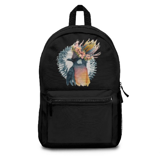 Cute Bird Of Paradise Bird Flower Crown Pet Birds Backpacks