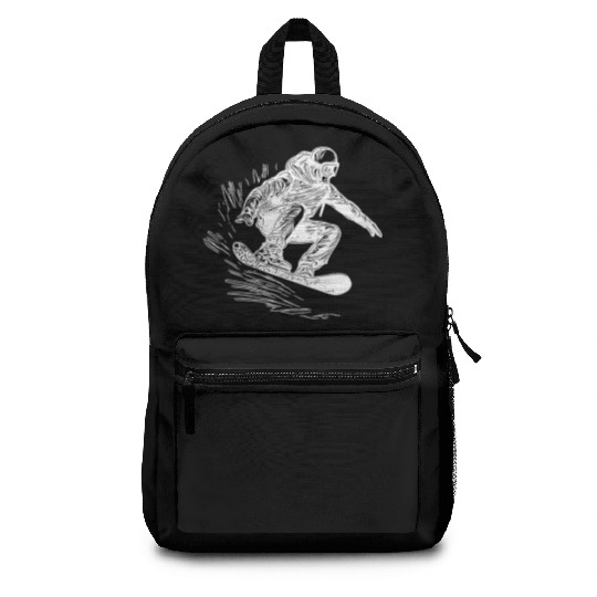 Snowboarding Jump Style Crass Snowboard Move Backpacks