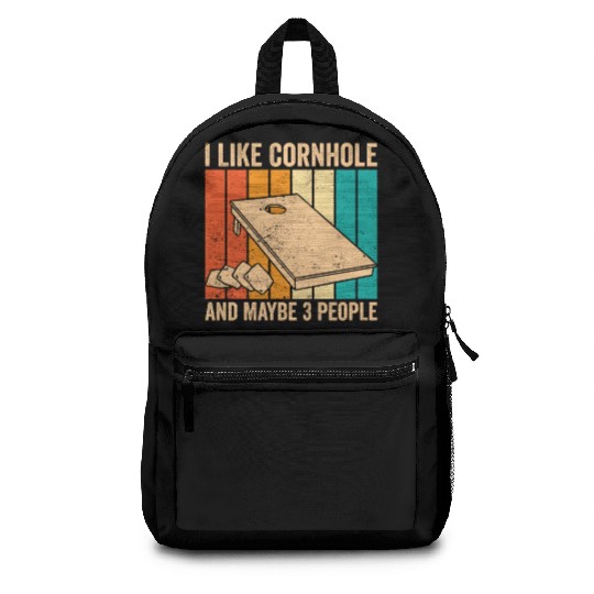 Funny Cornhole Retro Backpacks
