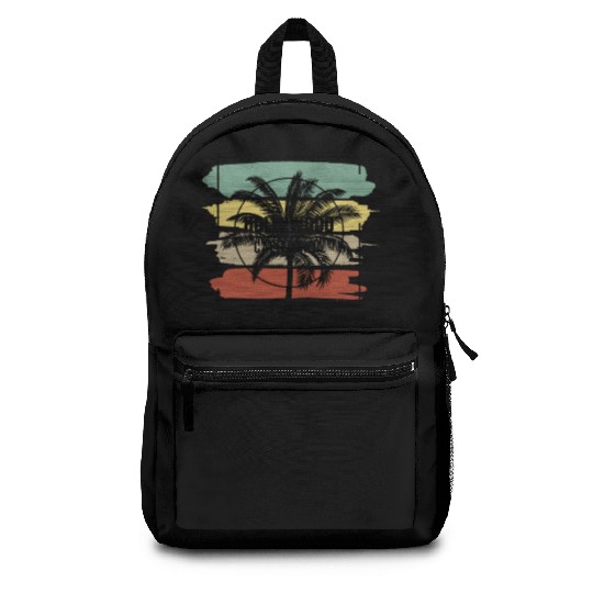Hollywood California Stylish Retro Palm Tree Backpacks