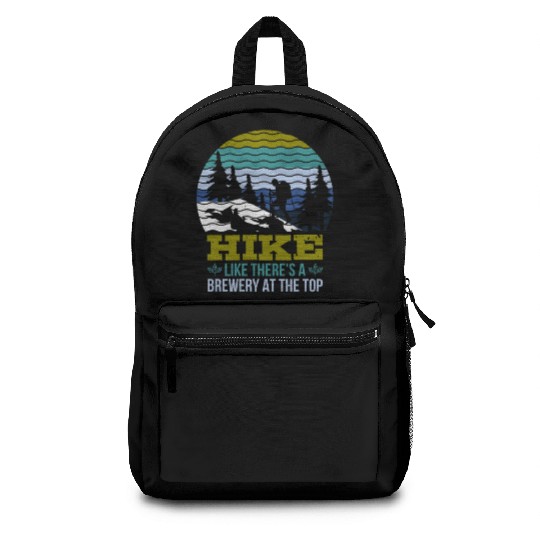 Hiker funny Beer lover Hiking Mountaineering Backpacks