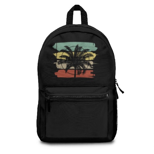 Jalisco Mexico Palm Tree Retro Artistic Backpacks