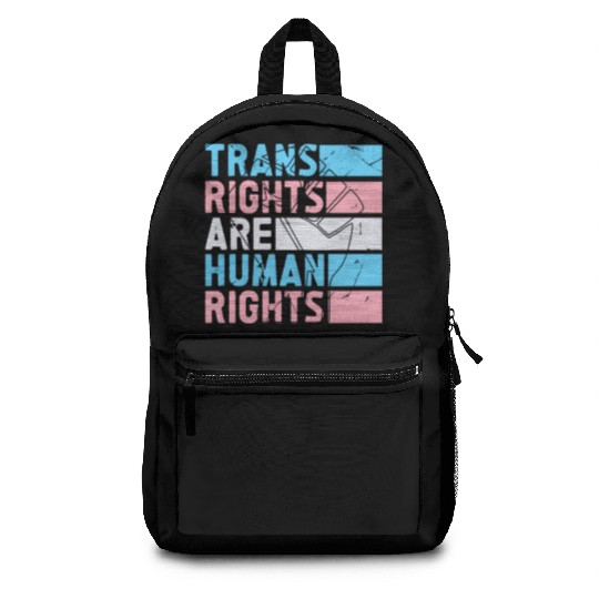 Trans Rights Are Human Rights Support LGBT Pride Backpacks