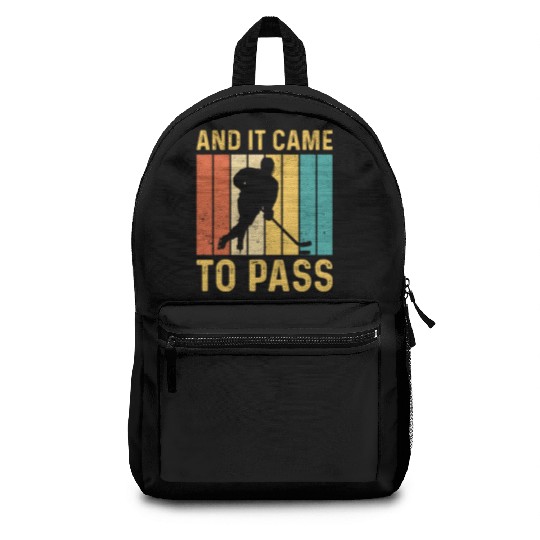 Funny Mormon Missionary LDS Ice Hockey Backpacks