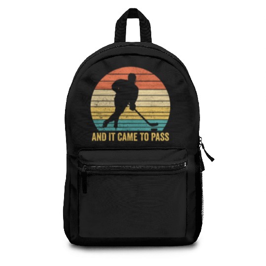 Funny Mormon Missionary LDS Ice Hockey Backpacks