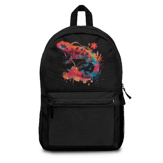 Magical Red Salamander Backpacks