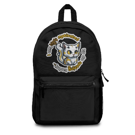 higly motivated golden cat - 5000 - DIGITAL Backpacks