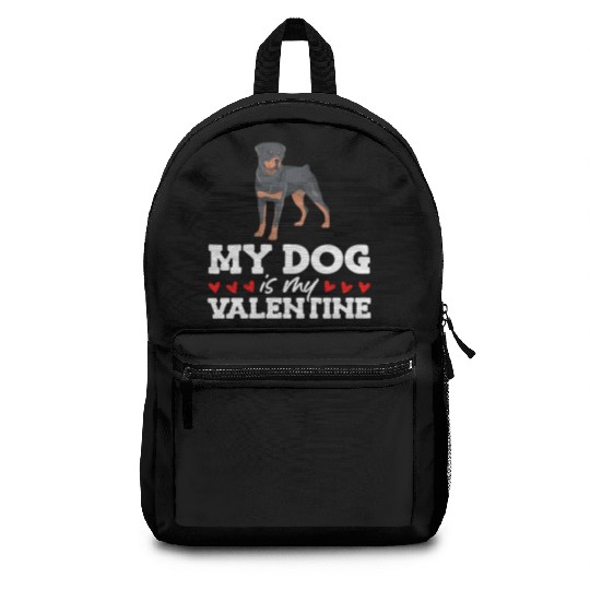 My Dog Is My Valentine Date Cute Doggy Backpacks