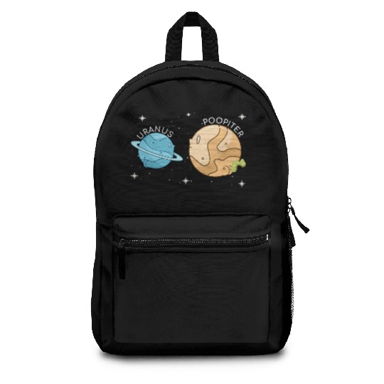 Uranus Poopiter Funny Uranus Planet Space Lover Backpacks