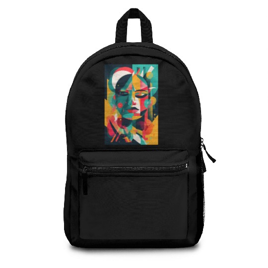 Abstract Face Art - Dreamy and Fantastical Backpacks