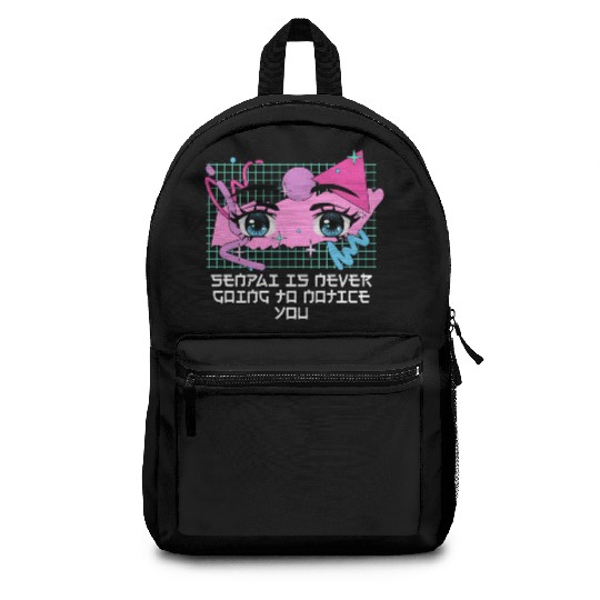 Senpai Is Never Going to Notice You Anime Funny Ma Backpacks