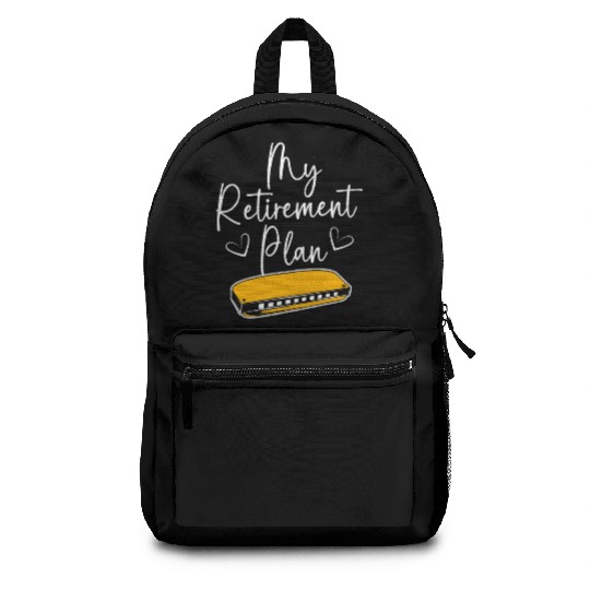 Harmonica Funny Retirement Plan For Adults Backpacks