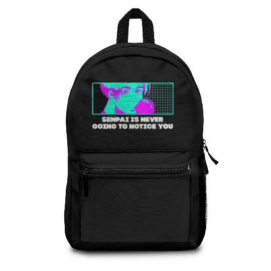 Senpai Is Never Going to Notice You Anime Funny Ma Backpacks
