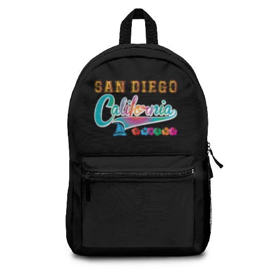 San Diego Vacation California Souvenir Beach Backpacks