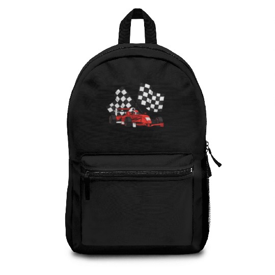 Race Car Matching Family Pit Crew Birthday Party Backpacks