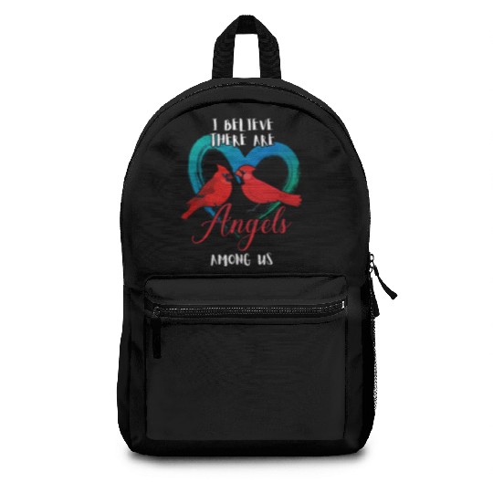 I Believe There Are Angels Among Us Cardinal Bird Backpacks