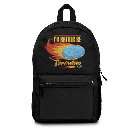 Flying Disc Sport Design For A Disc Golf Coach Backpacks