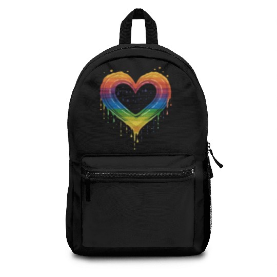 Celebrate Diversity: LGBT Rainbow Heart for Backpacks