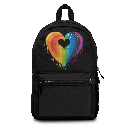 LGBTQ+ Allies: Rainbow Heart, Celebrating Backpacks