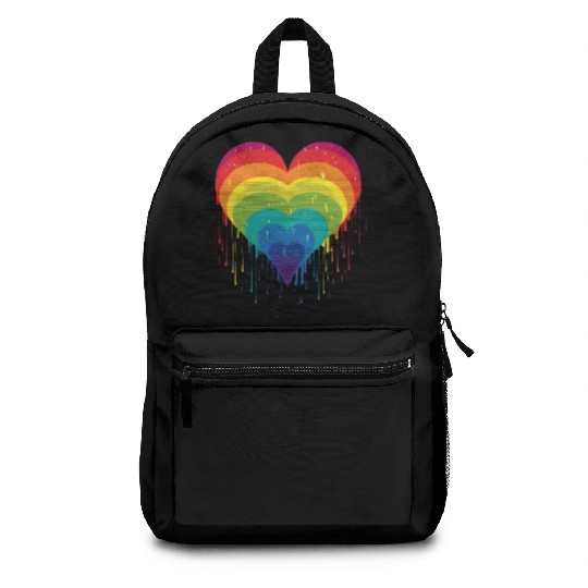 Queer & Loving It: LGBT Rainbow Heart, Supporting Backpacks
