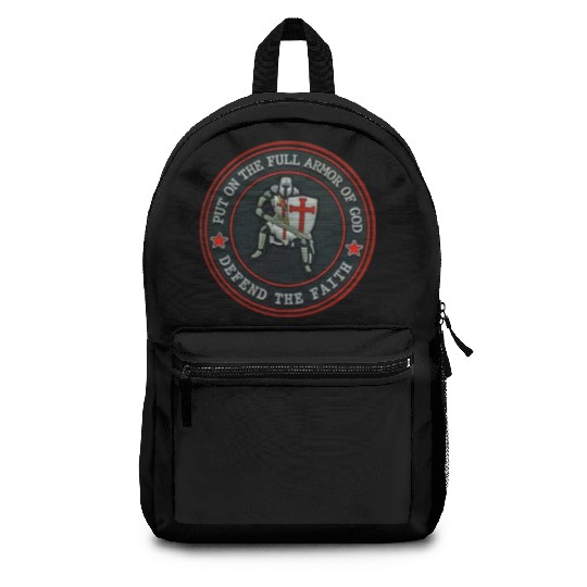 Armor Of God Defender Of Faith Backpacks