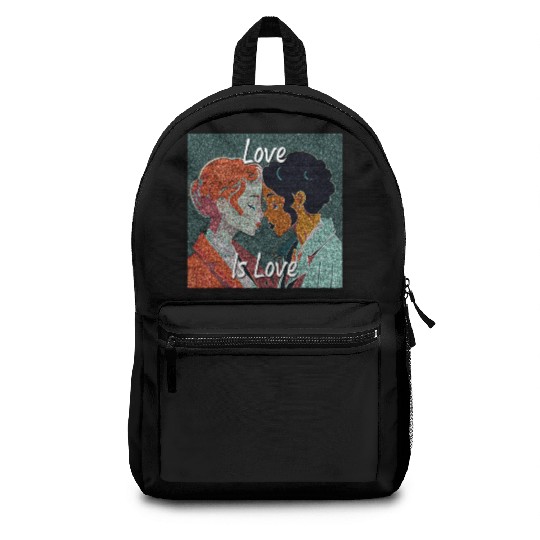 Love Is Love - colorful graphic Backpacks