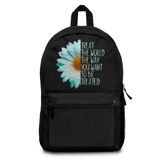 Be The Change Treat The World Backpacks