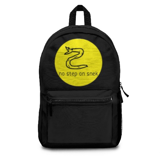 no step on snek Backpacks
