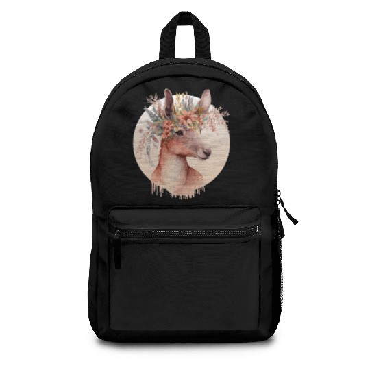 Cute Australian Kangaroo Flower Crown Animal Lover Backpacks