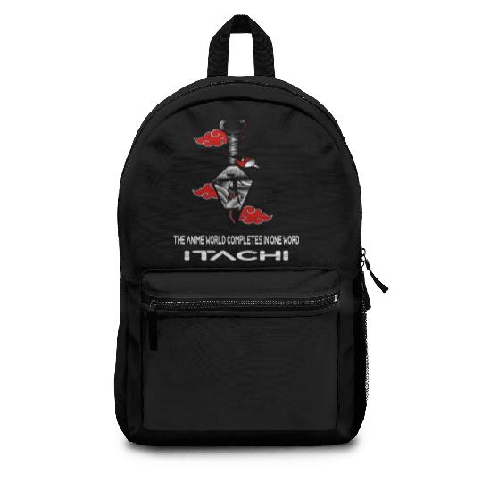 The anime world completes in one word Itachi Backpacks