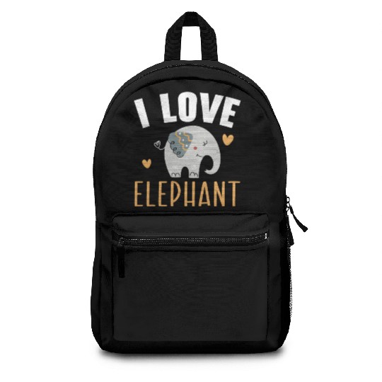 Elephant Lover Wildlife Animal Zoo Zookeeper Backpacks