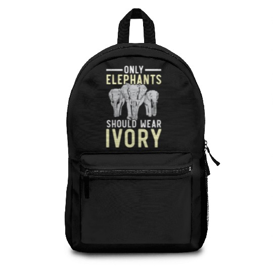 Elephant Lover Wildlife Animal Zoo Zookeeper Backpacks