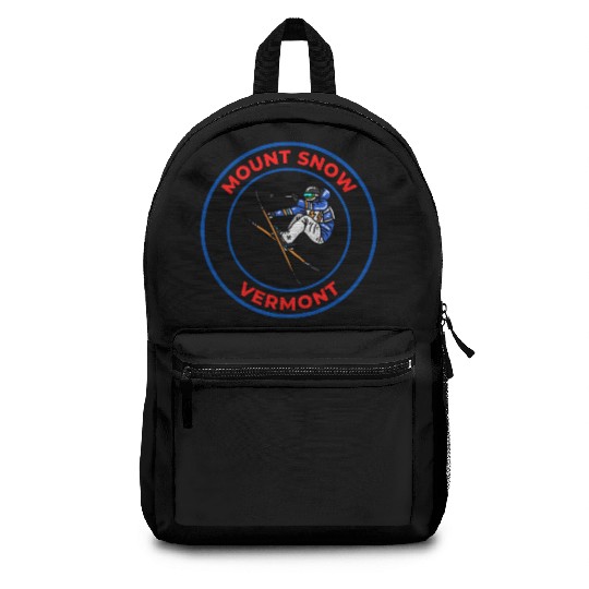 Retro Cool Skiing Mount Snow Vermont Souvenir Backpacks